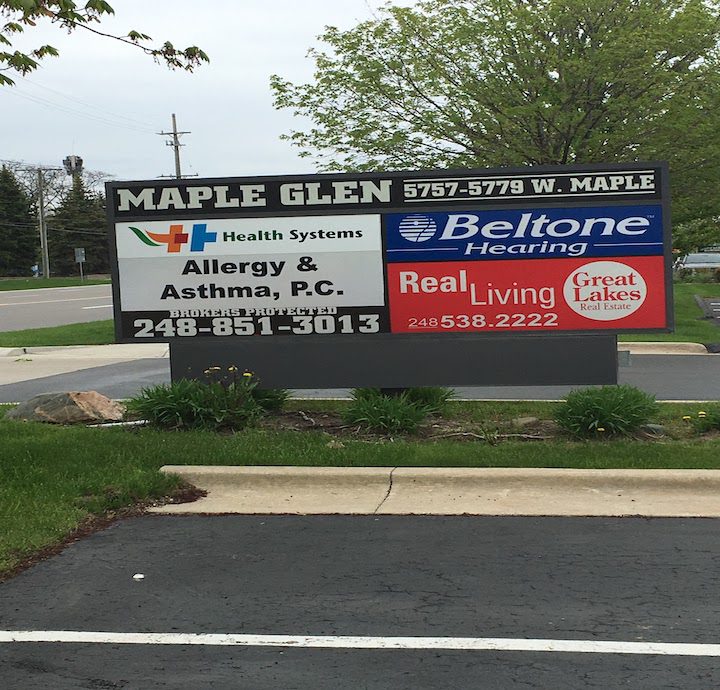 The Parking Lot of Beltone Hearing Aid's West Bloomfield, MI Clinic